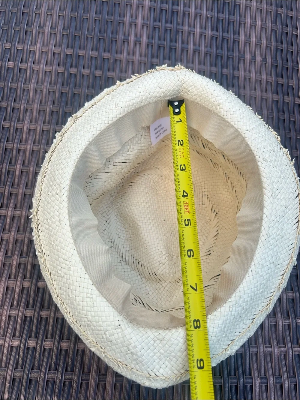 Women's Natural Straw Fedora Hat - Lightweight Summer Style
